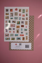 Planche stickers Timbres réalistes A5
