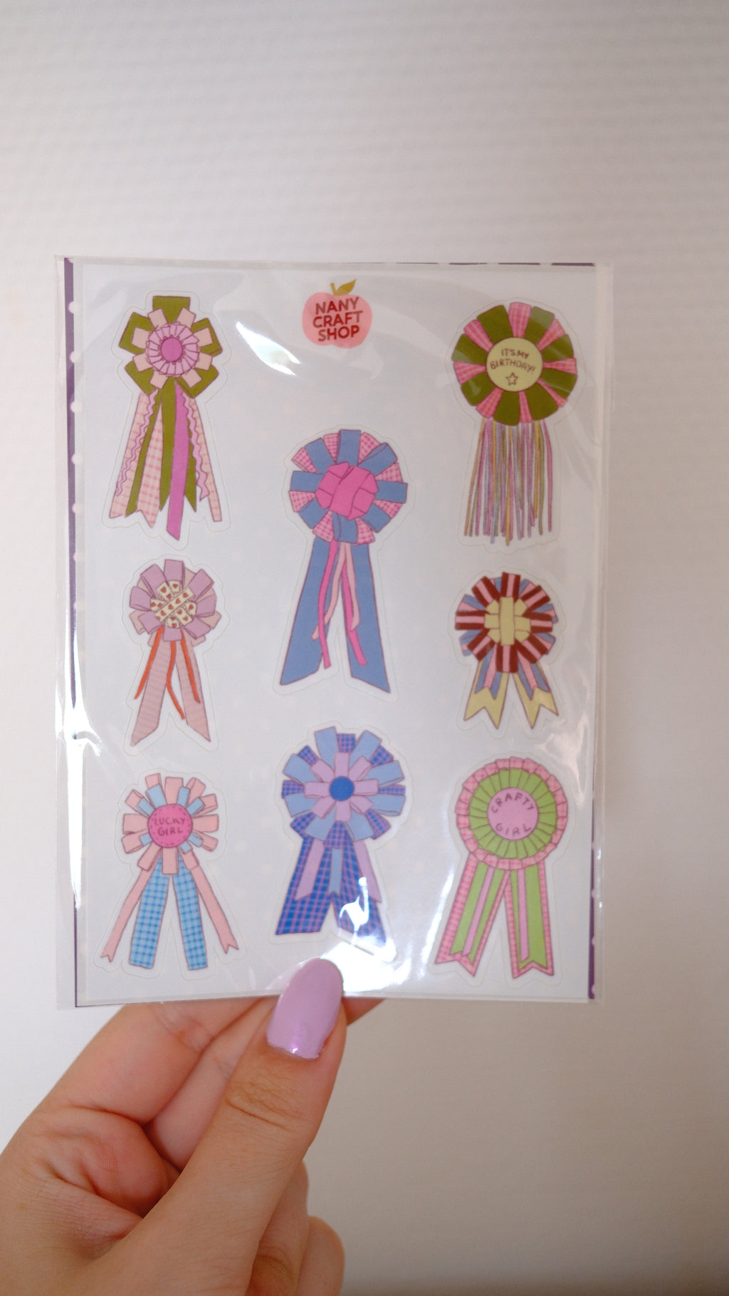 Planche stickers A6 rosettes