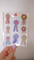 Planche stickers A6 rosettes