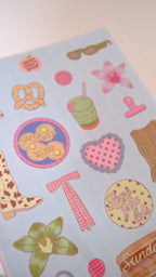 Planche stickers A5 cool girl