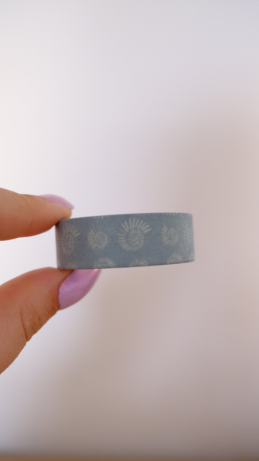 Washi Tape - motif coquillages bleu