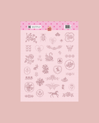 Planche stickers A5 Broderie