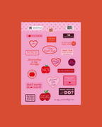 Planche stickers A5 craft and journaling