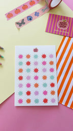 Planche de stickers formes graphiques A6