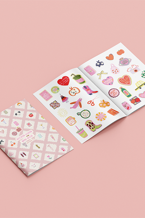 🍎 STICKER LOVER MINI BOOK edition 2 🍎carnet de + de 150 stickers A5