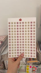 Planche sticker A5 alphabet coquette