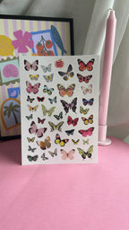 A5 Schmetterlings-Aufkleberbogen 🦋