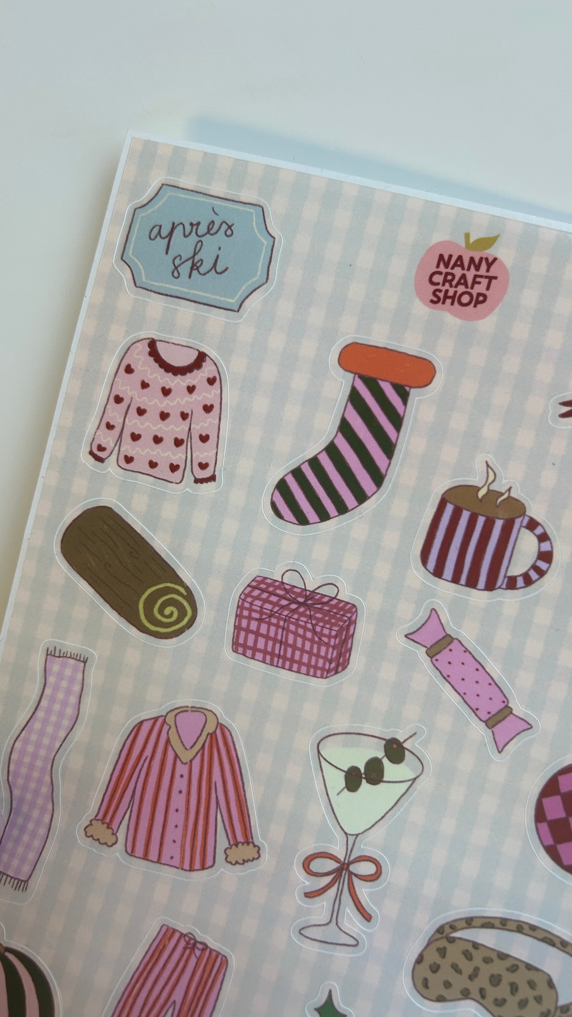 Planche stickers Décembre A5