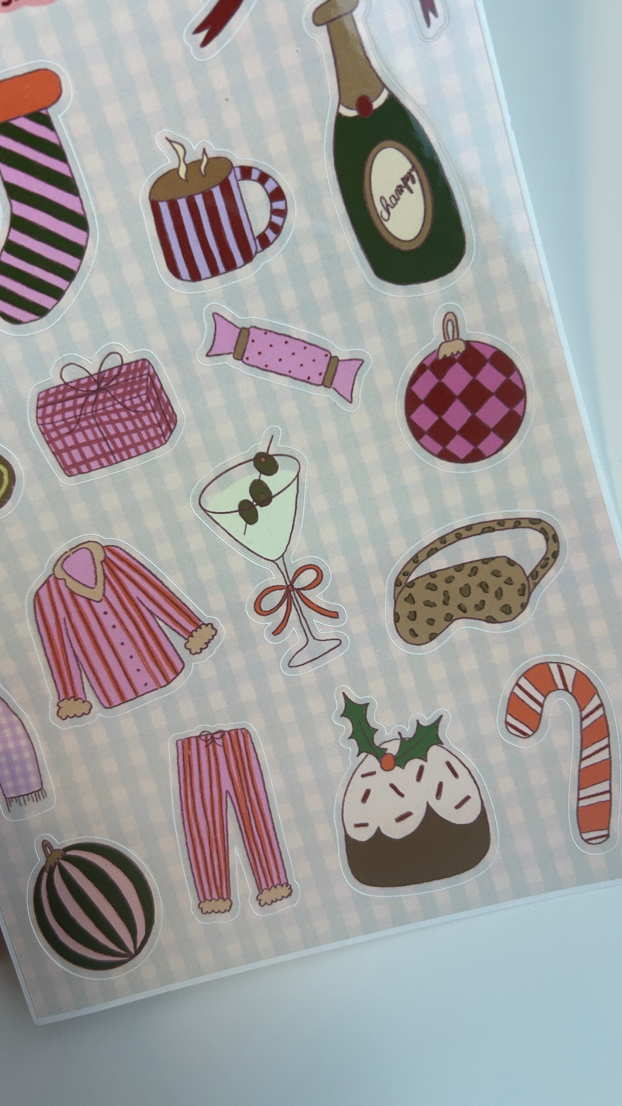 Planche stickers Décembre A5