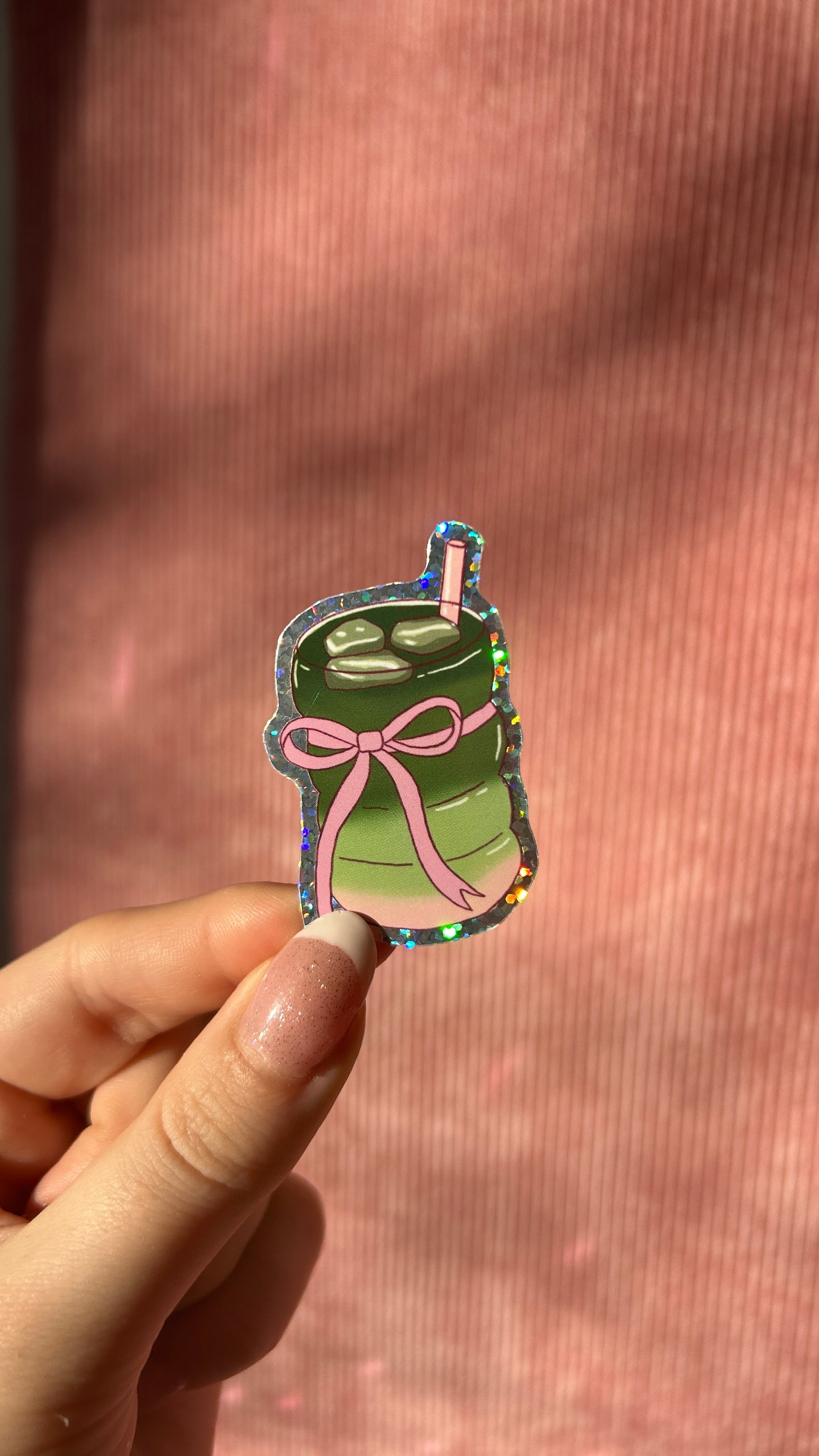 Sticker Tasse de Matcha noeud