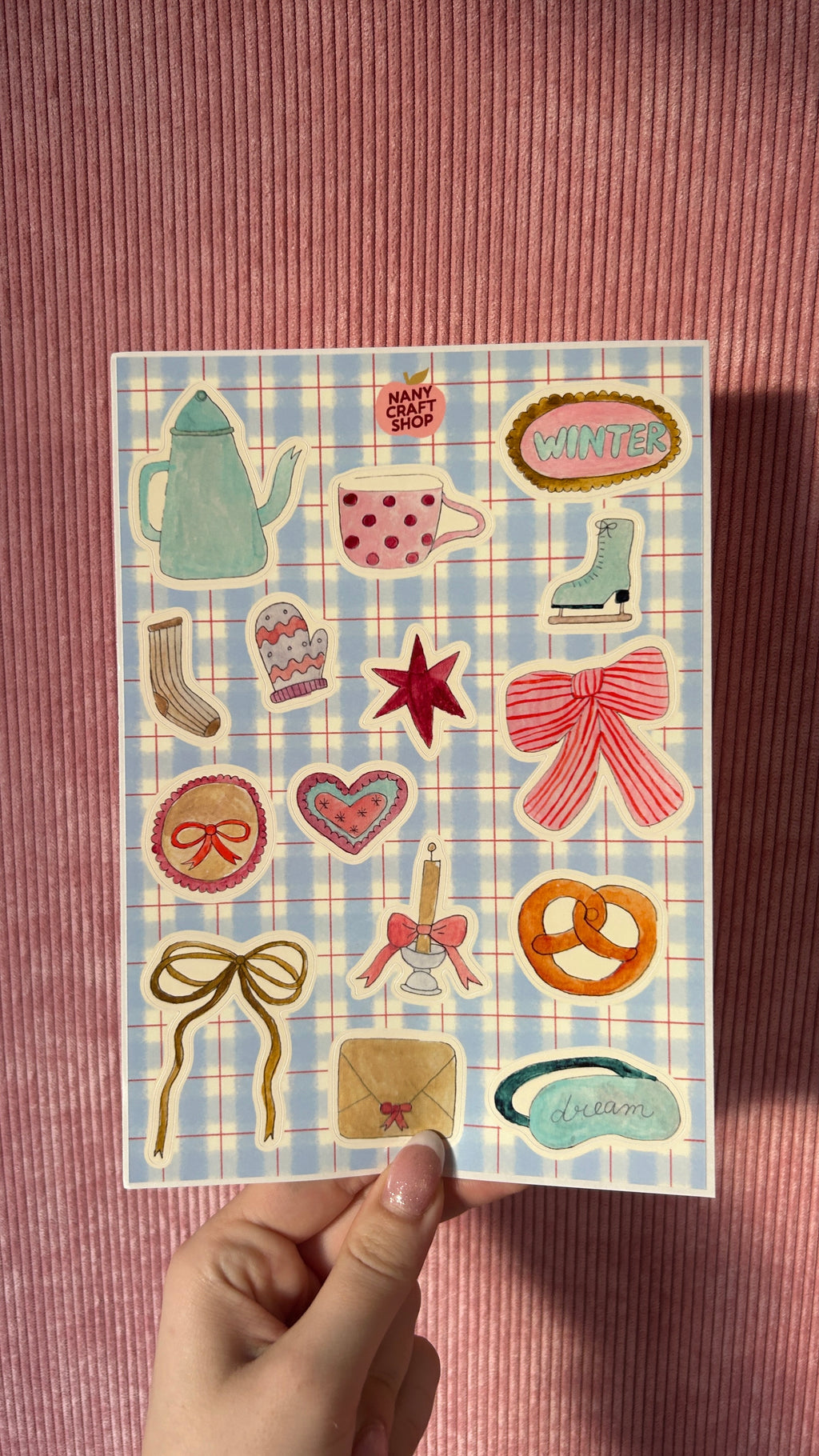 Planche stickers Sweet Winter A5