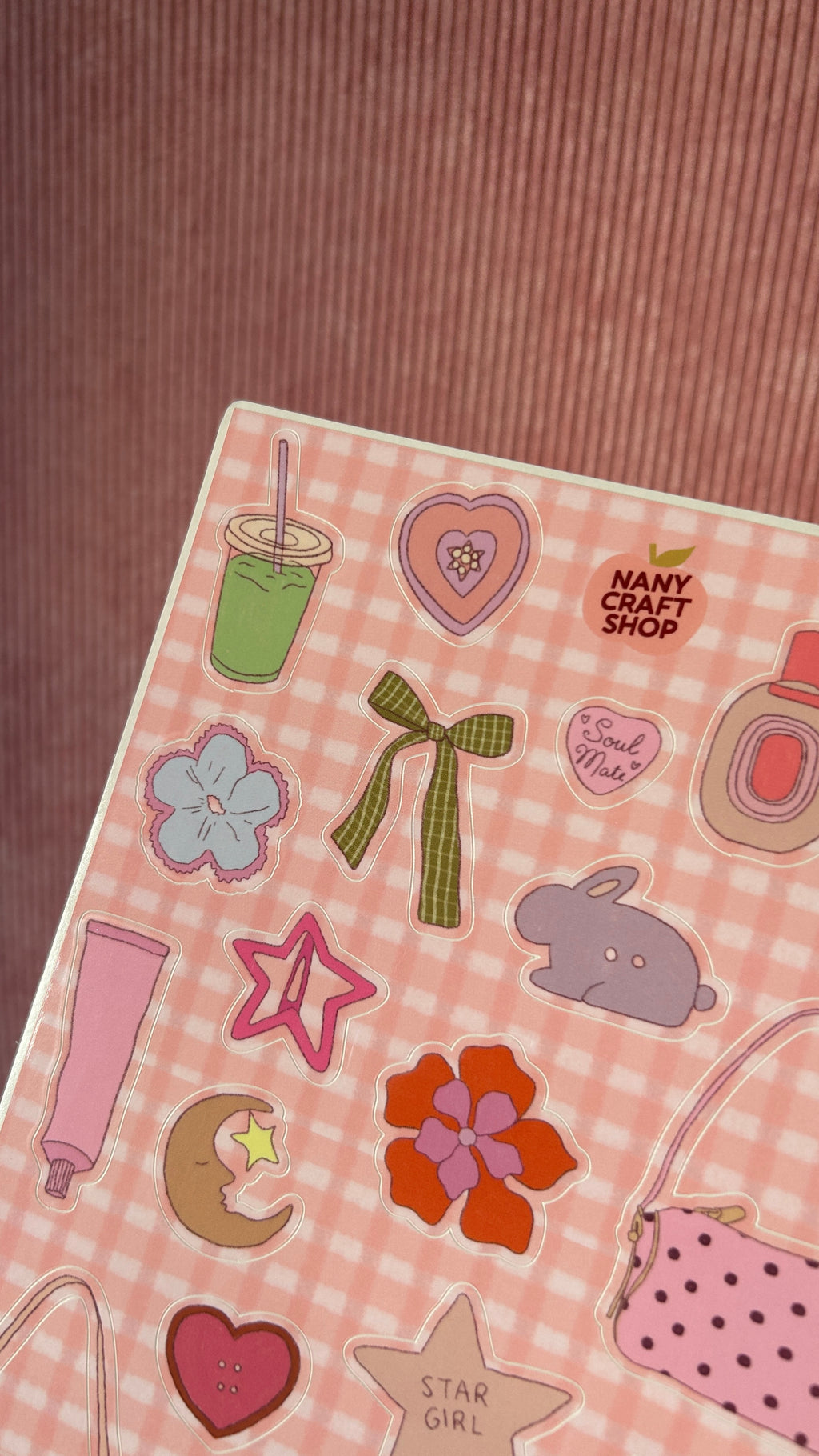 Planche stickers What's in my bag A5