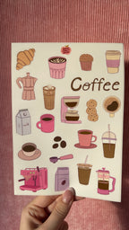 Planche stickers Café A5 ☕️