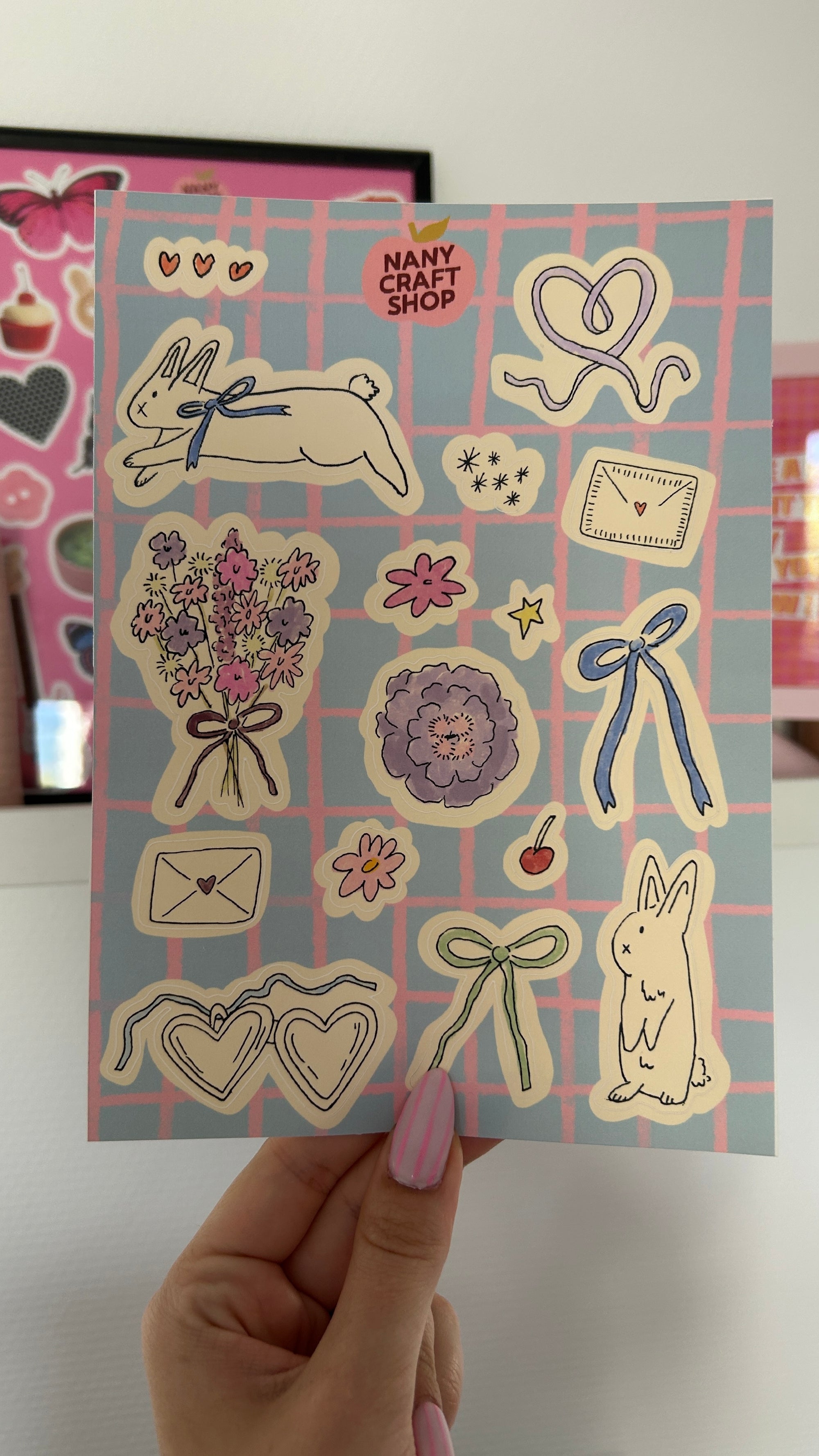 Planche stickers MARS A5