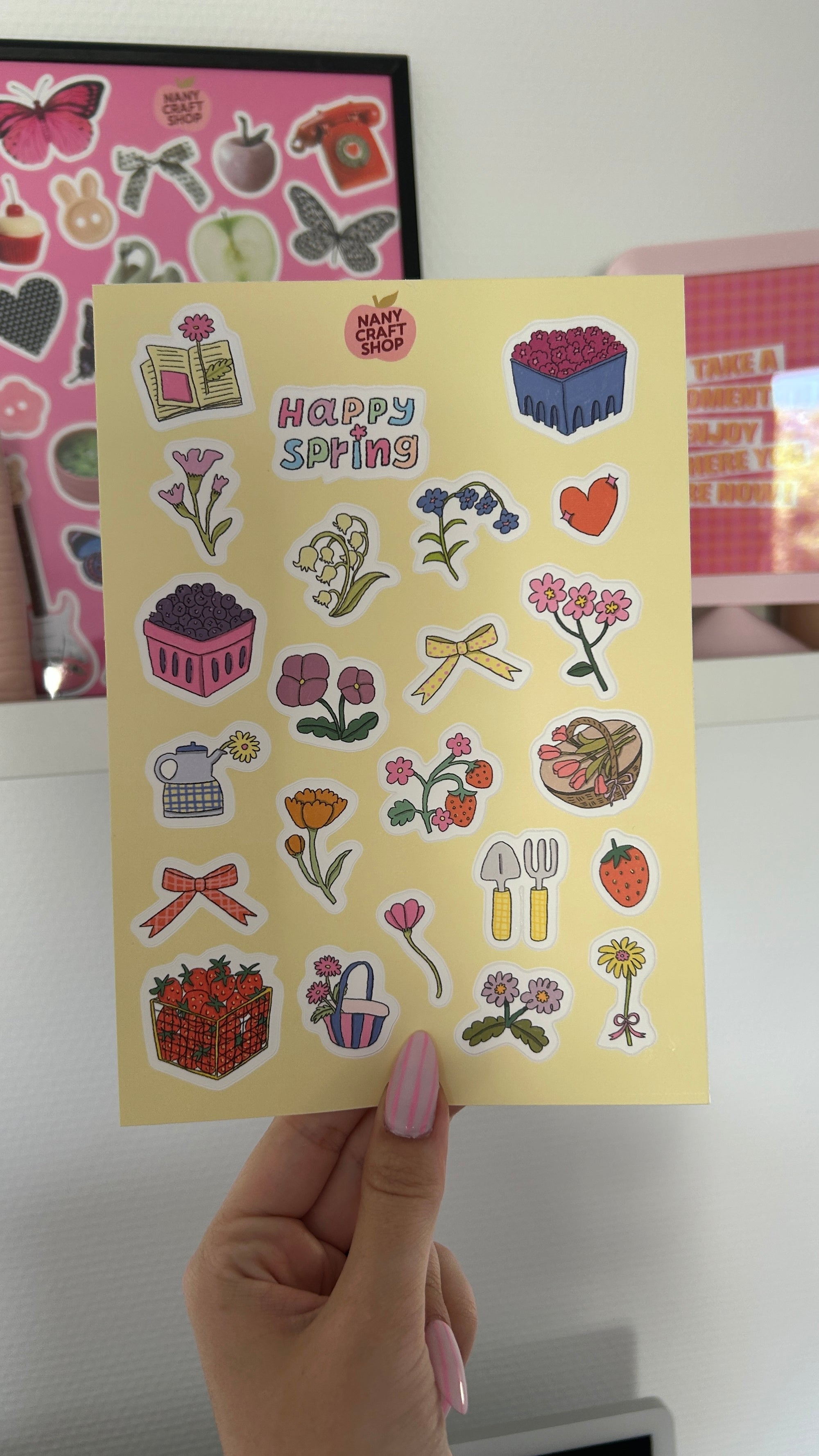 Planche stickers AVRIL A5