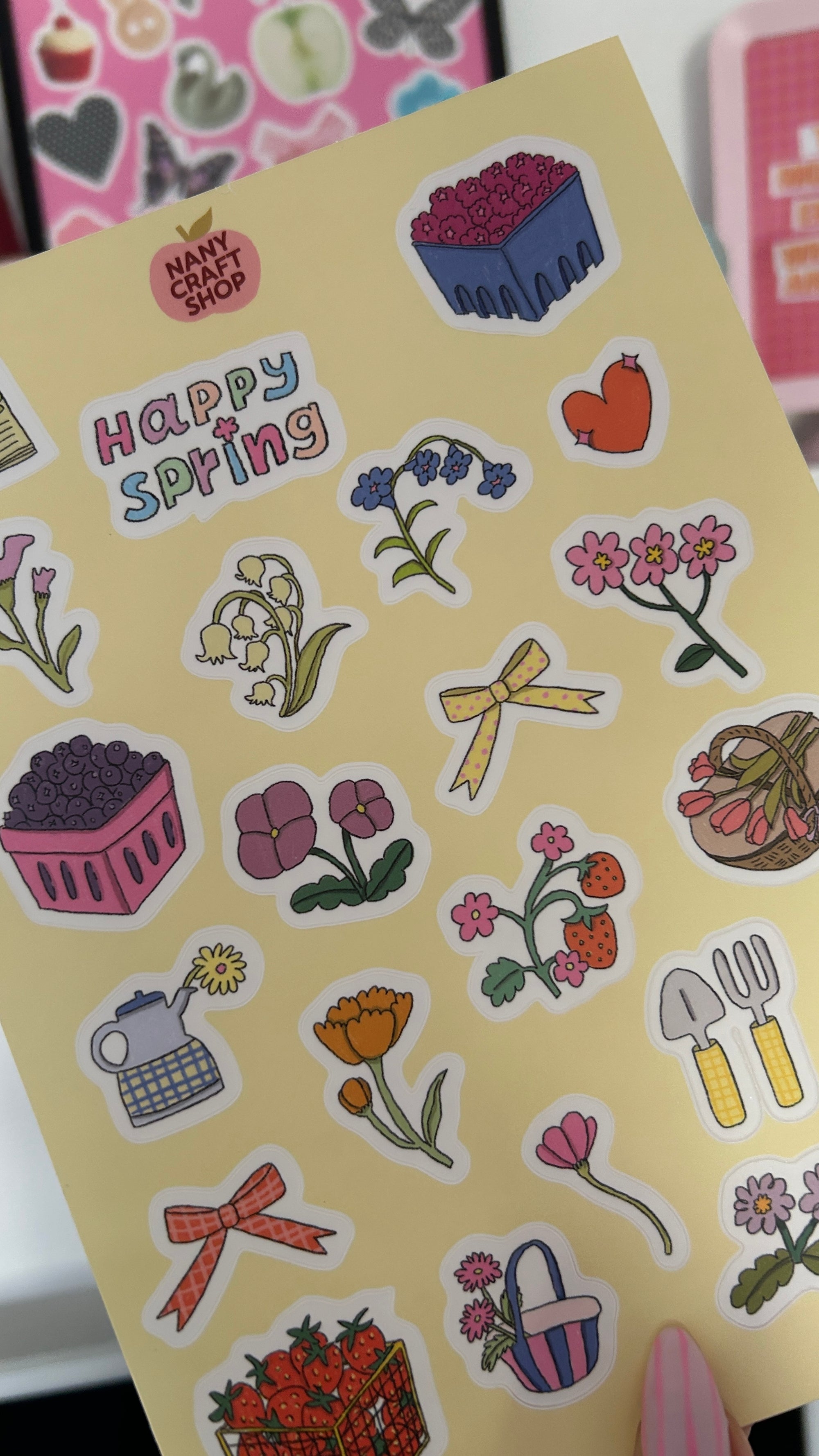 Planche stickers AVRIL A5