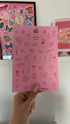 Planche stickers JUIN A5