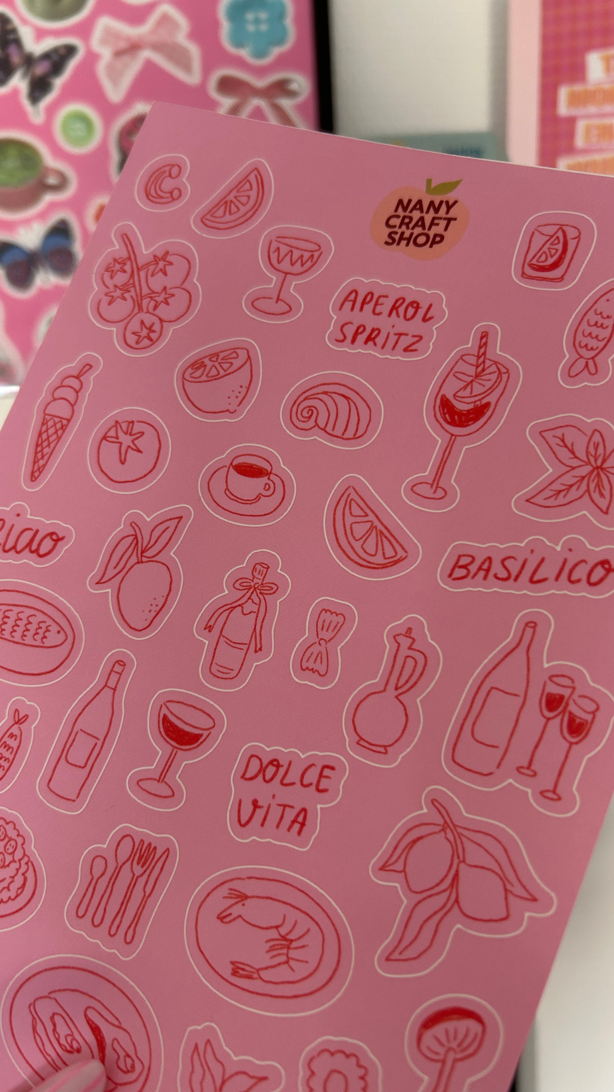 Planche stickers JUIN A5