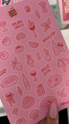 Planche stickers JUIN A5