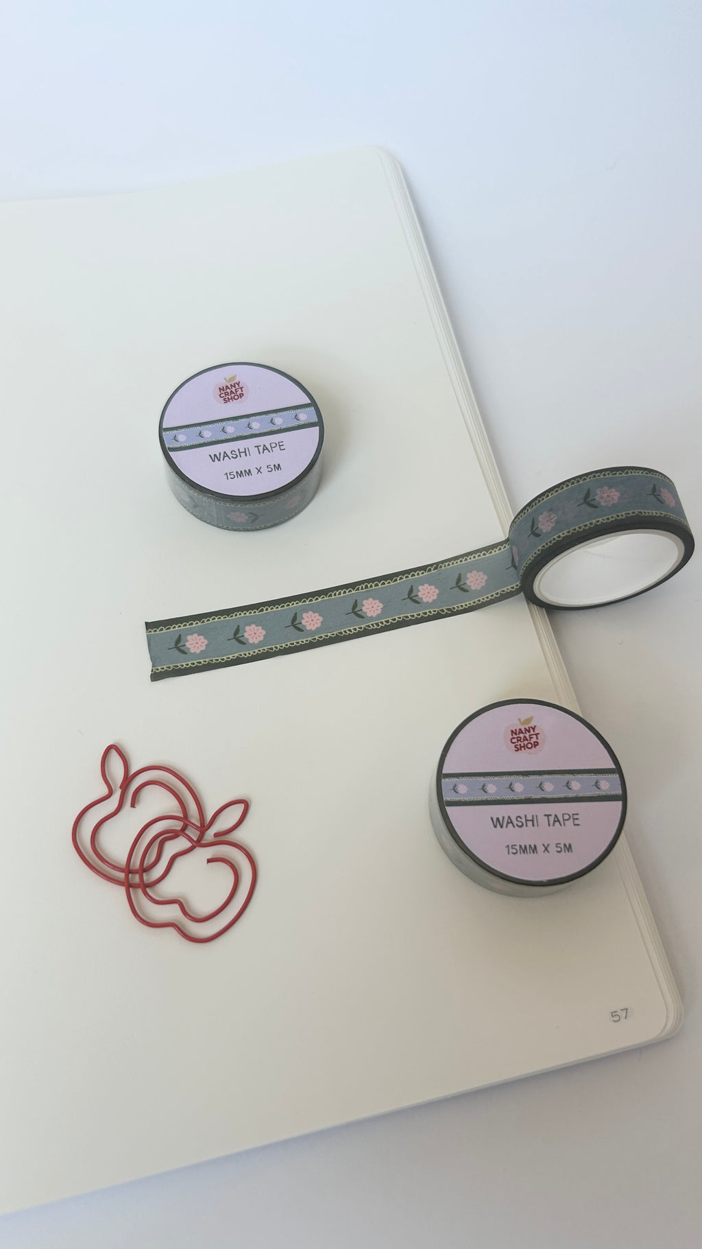 Washi Tape - fleurs