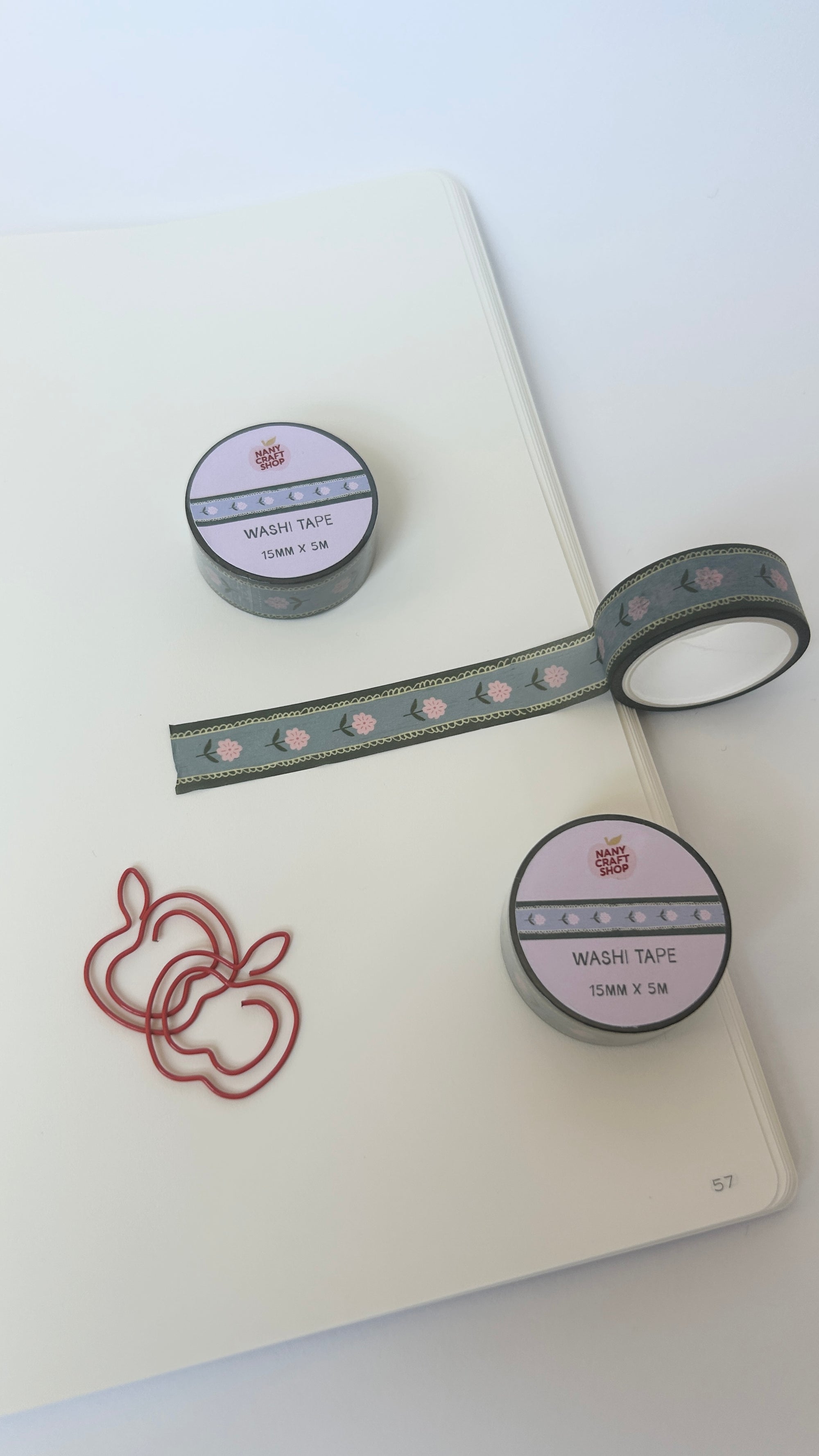Washi Tape - fleurs