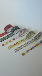 Washi Tape - coeurs et étoiles