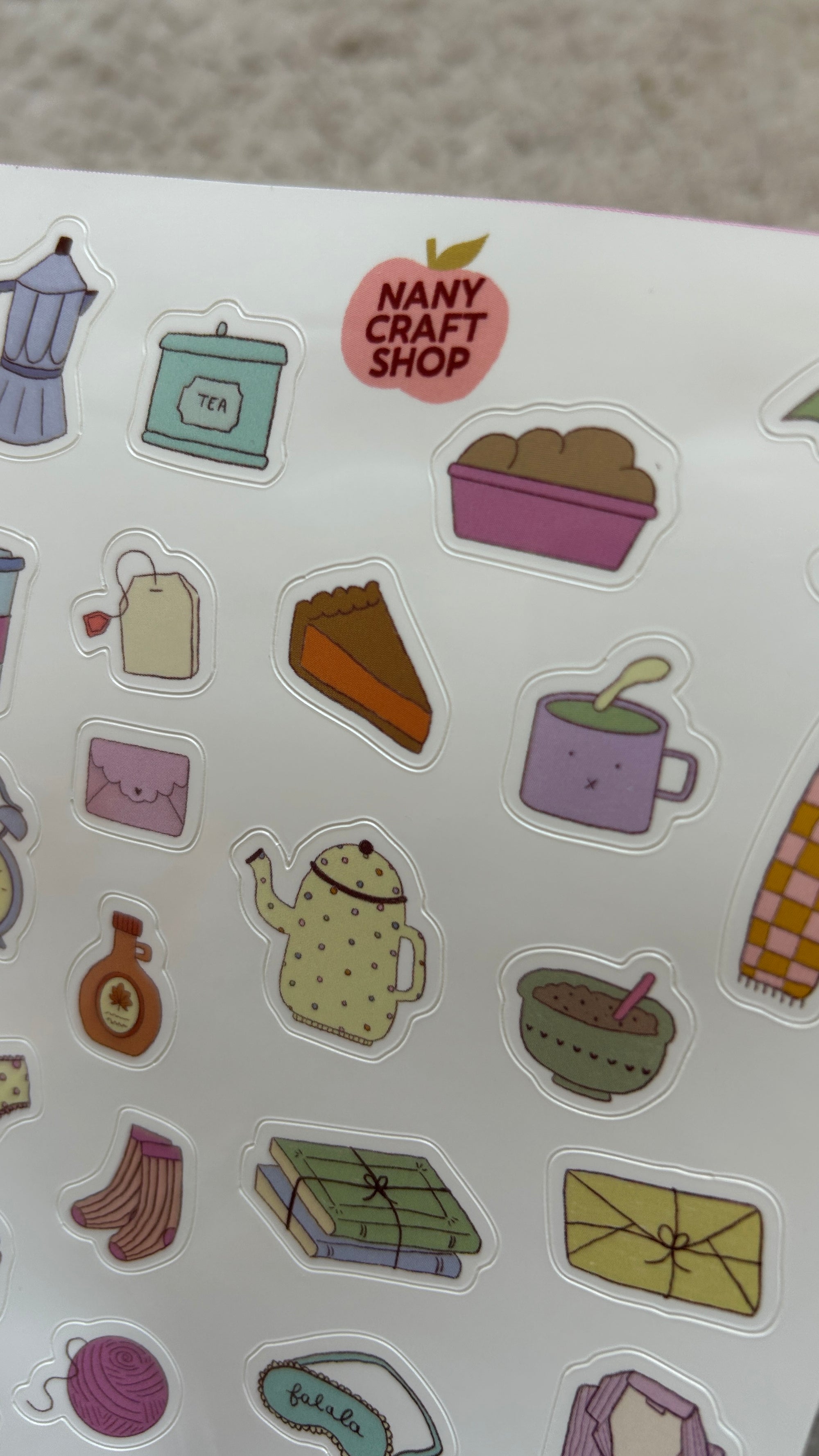 Planche stickers A6 cosy automne