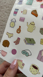 Planche stickers A6 cosy automne