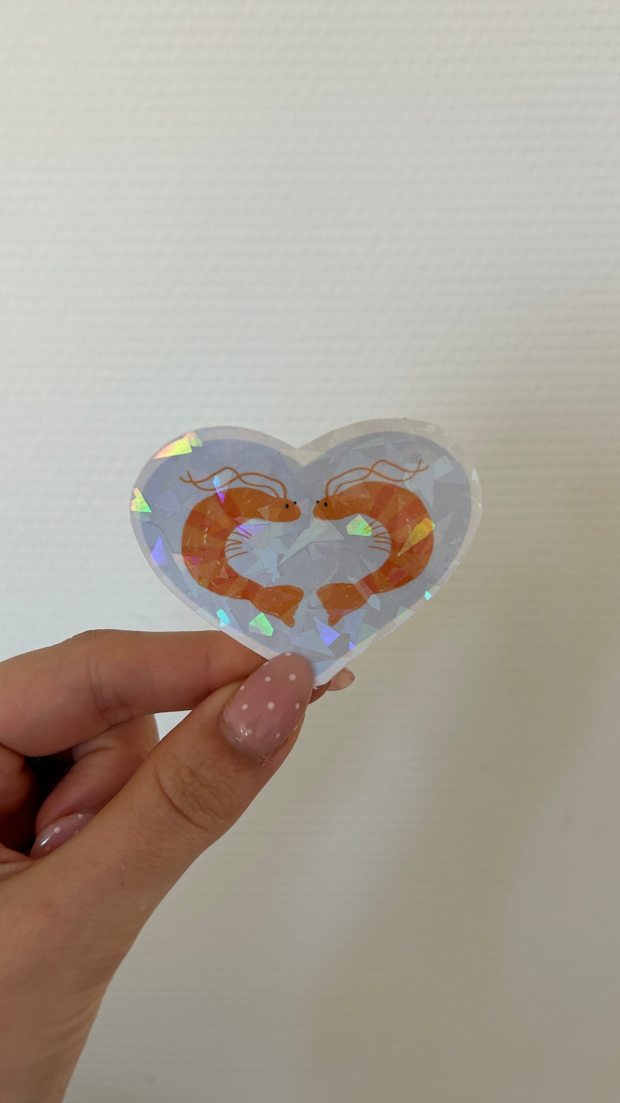 Sticker Coeur crevettes 🦐