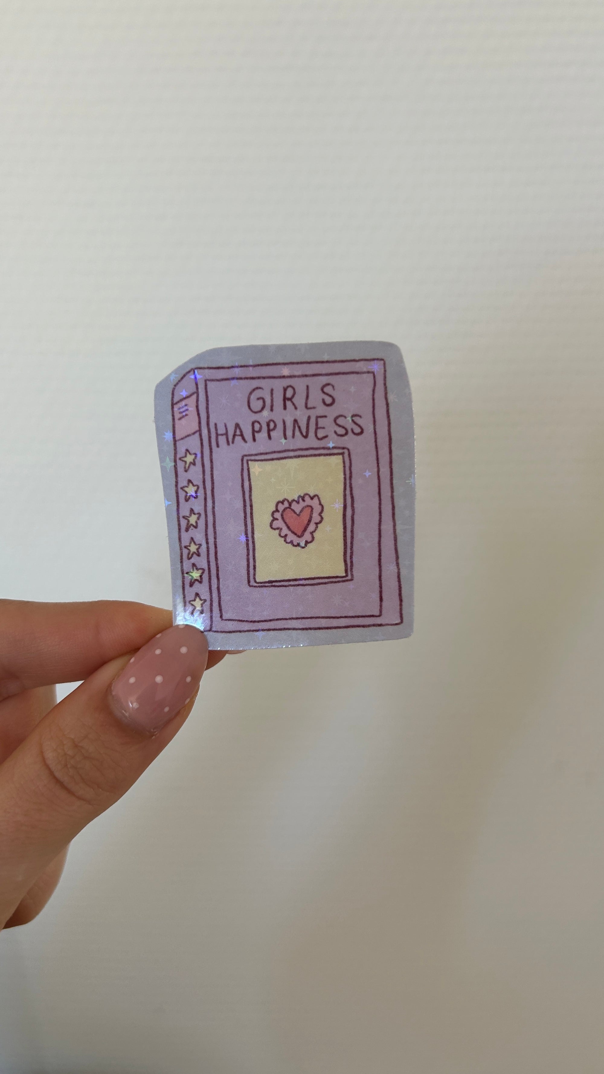 Sticker Book Girl Happiness