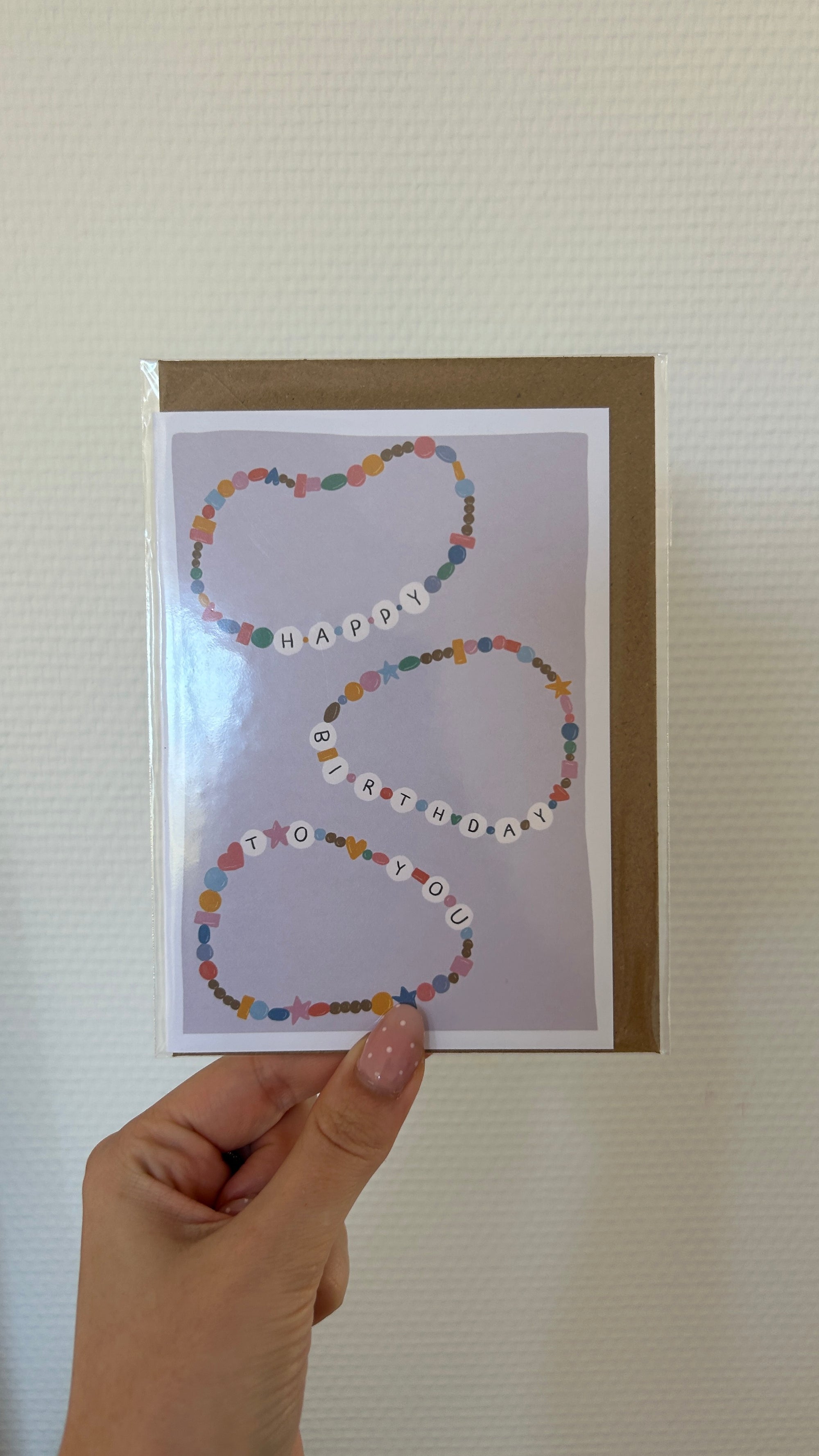 Carte de voeux Bracelet d'amitié 🎂