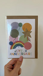 Carte de voeux Anniversaire Ballons 🎈