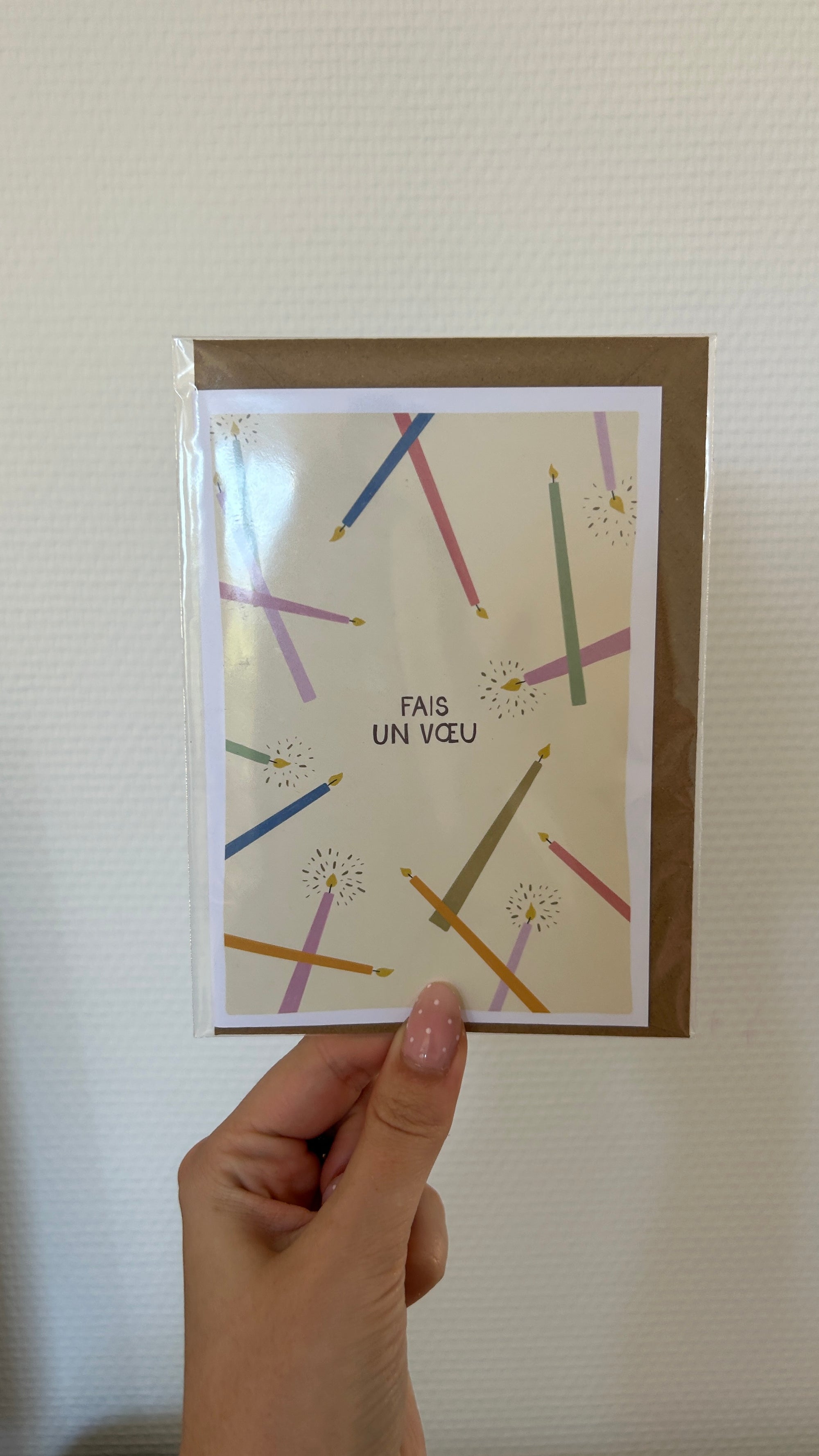 Carte de voeux Fais un voeu 🎂
