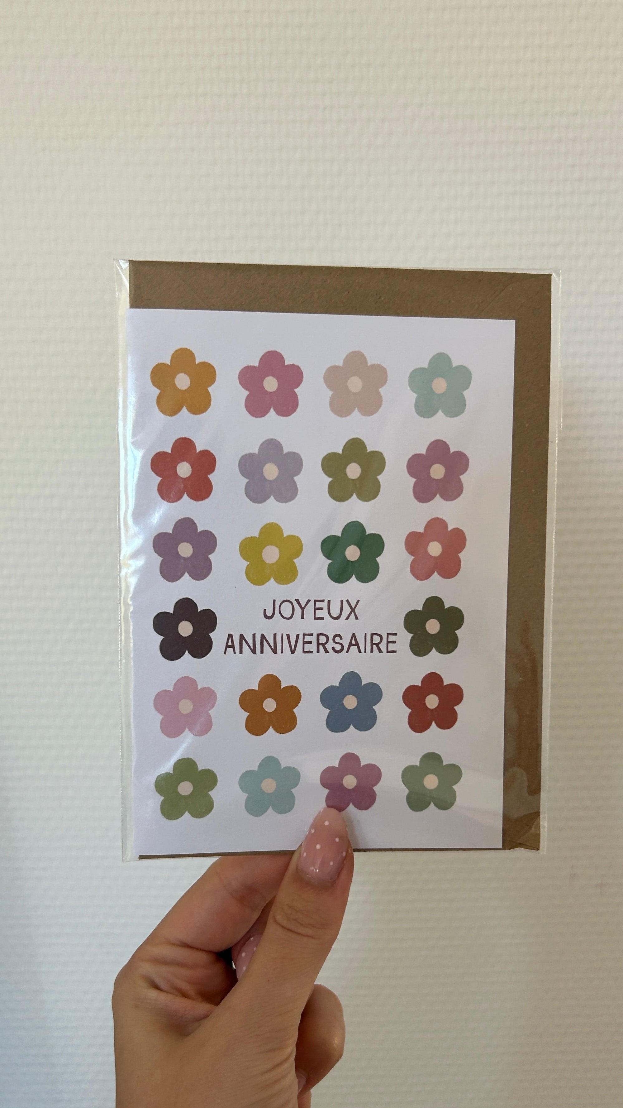 Carte de voeux Anniversaire Fleurs 🌸