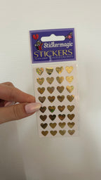 Sticker Magic Mini Coeurs Or