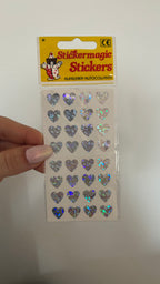 Sticker Magic Mini Coeurs Argent
