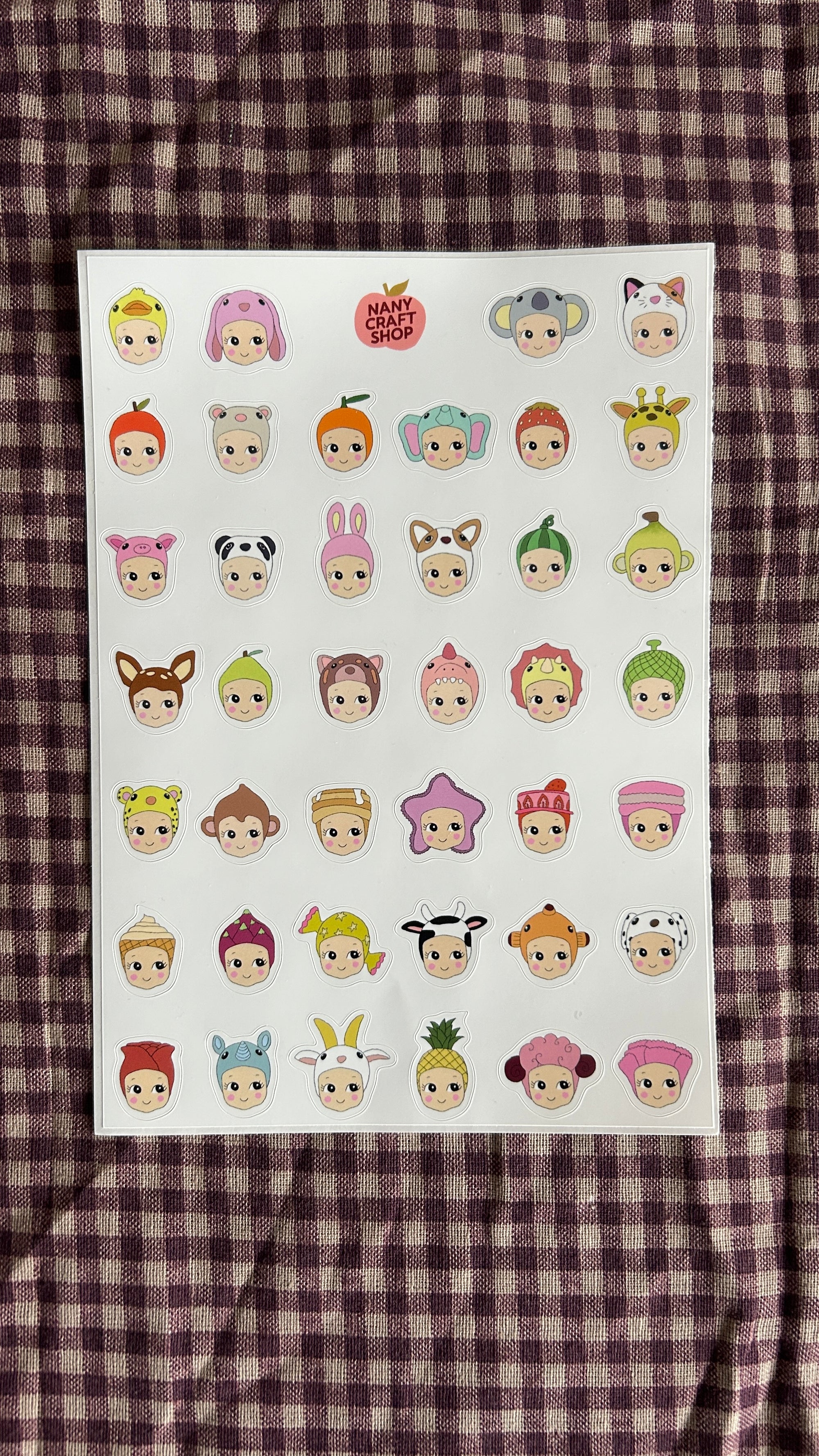 Planche stickers A5 Minis Baby 🐥