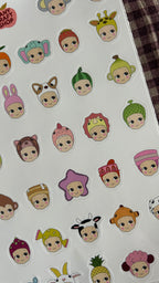 Planche stickers A5 Minis Baby 🐥