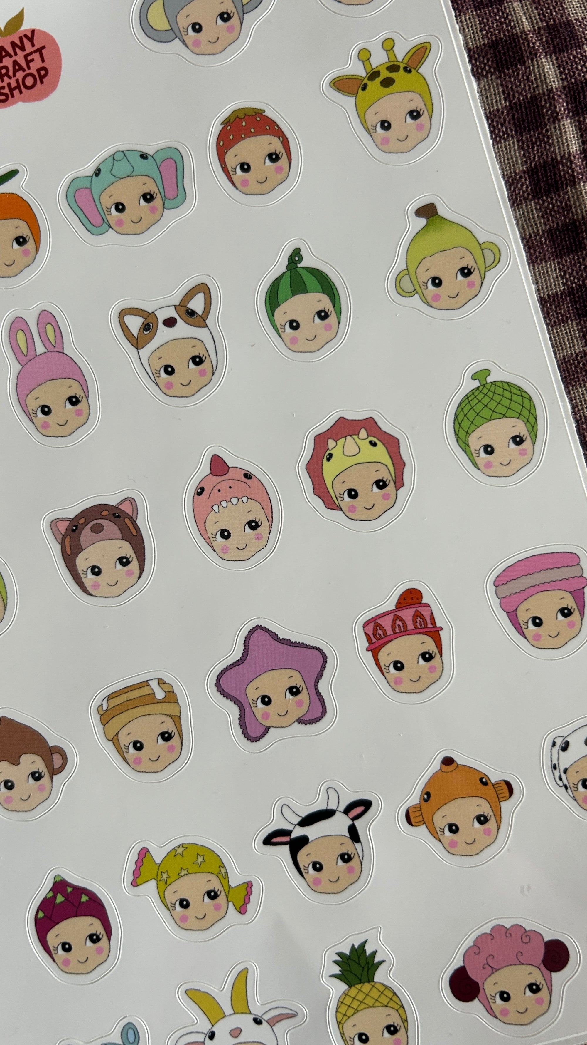 Planche stickers A5 Minis Baby 🐥