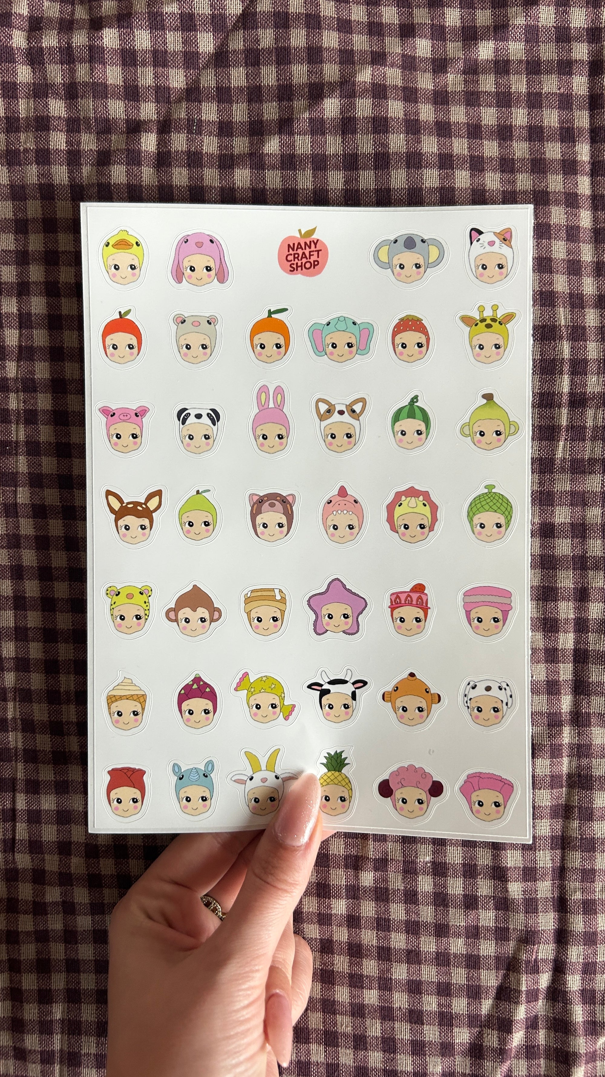 Planche stickers A5 Minis Baby 🐥