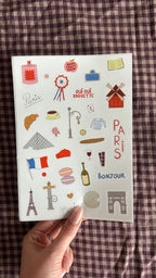 Planche stickers A5 Paris 🥐