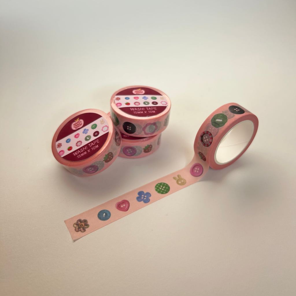 Washi Tape - Boutons