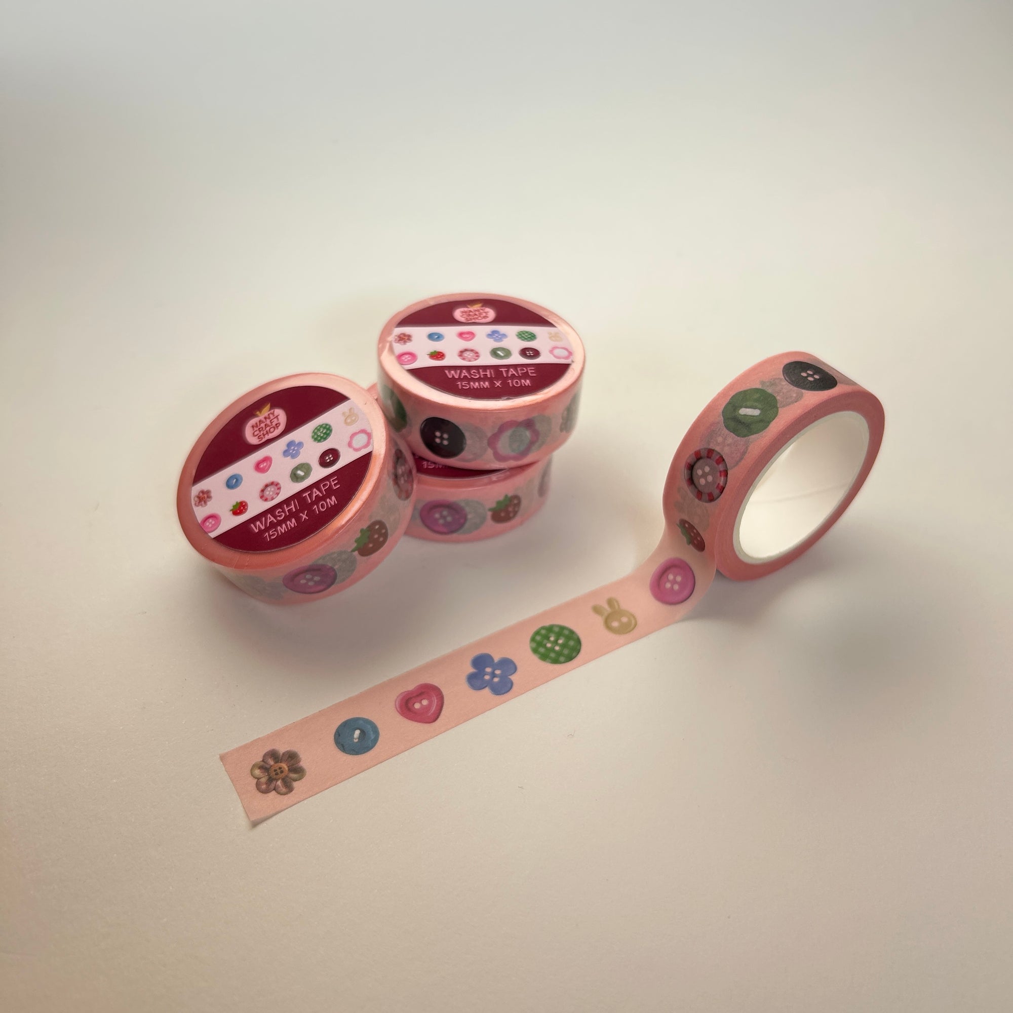 Washi Tape - Boutons