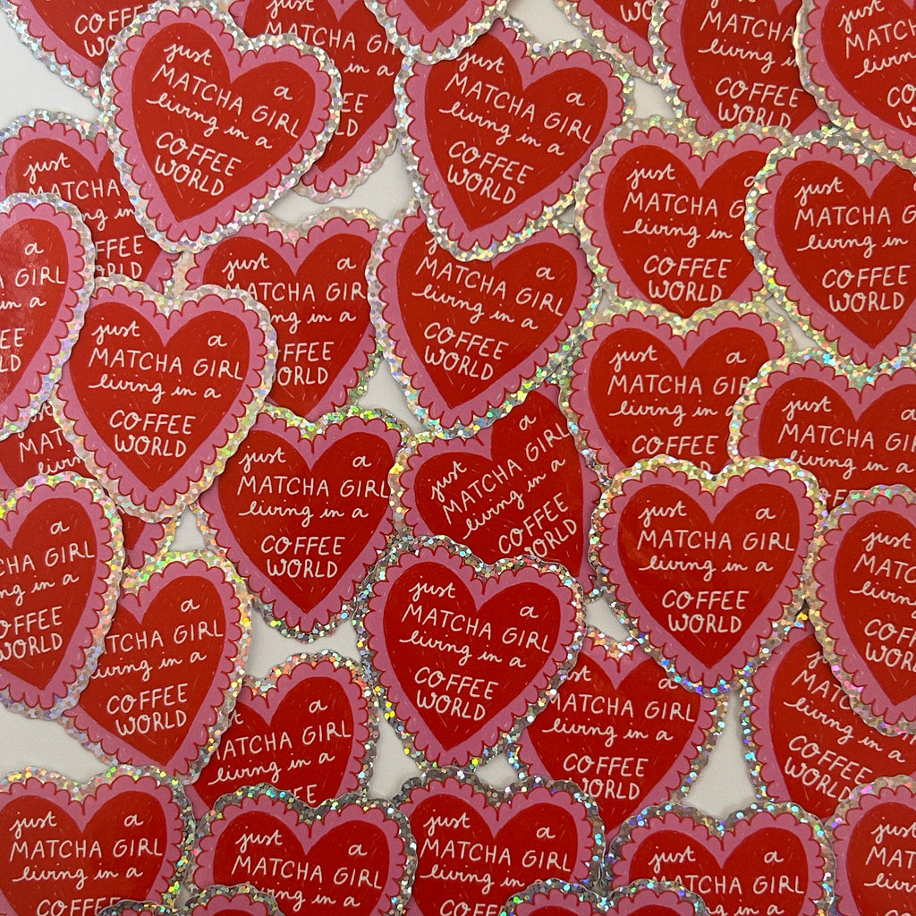 Sticker Coeur Matcha