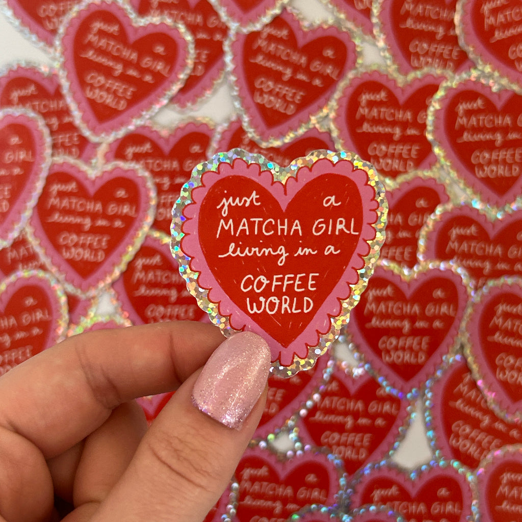 Sticker Coeur Matcha