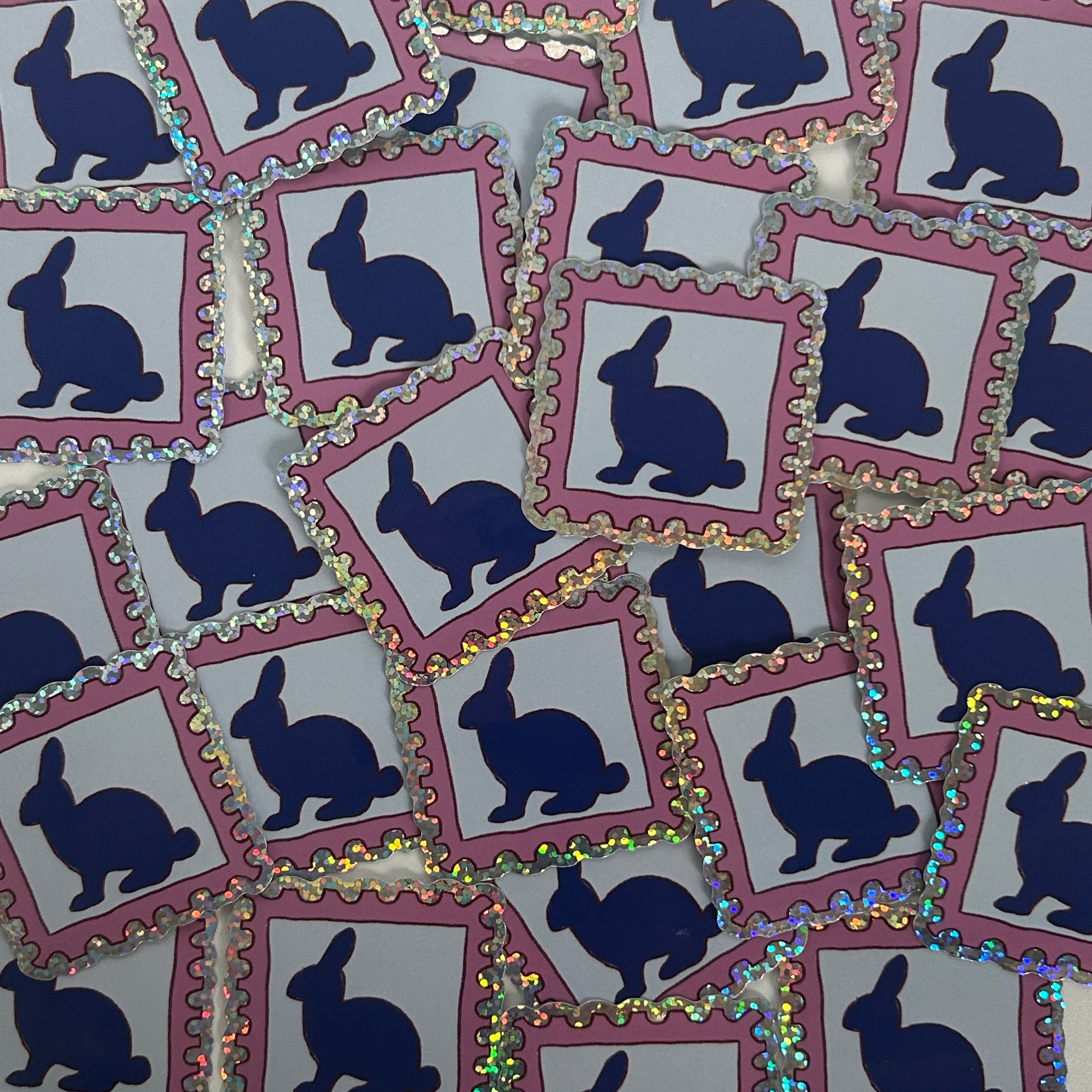 Sticker Timbre Lapin