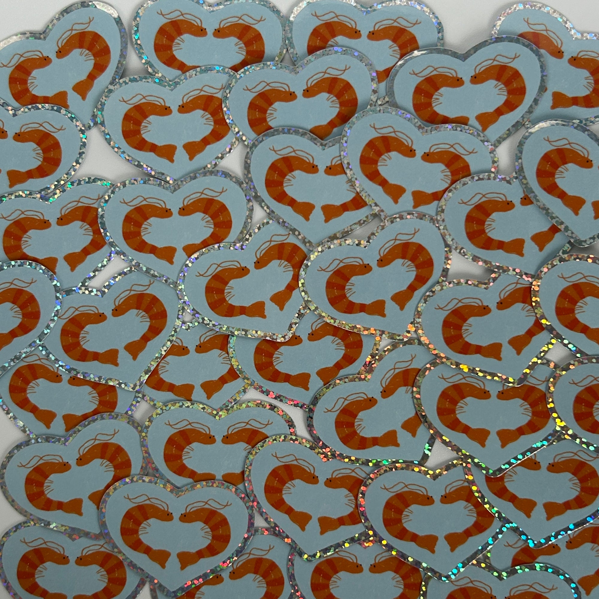 Sticker Coeur Crevettes