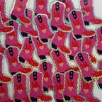 Sticker Bottes Cowgirl Coeur