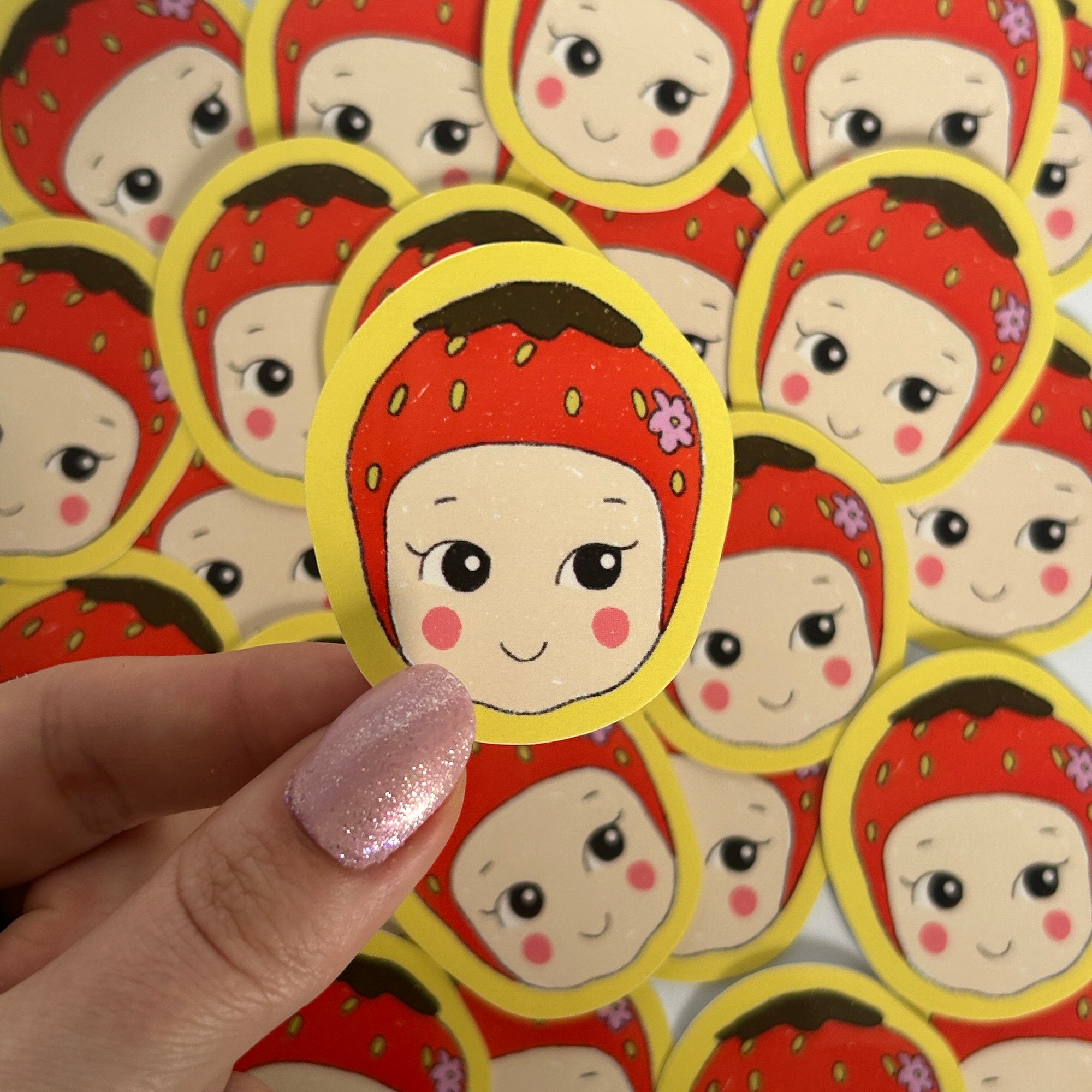 Sticker Baby Framboise