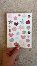 Planche stickers A6 boutons 🖤